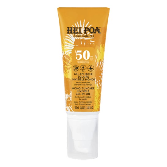 Hei Poa Monoi Solaire Gel em Óleo Invisível SPF50 100 ml