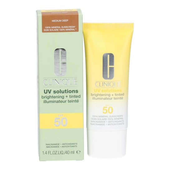 Clinique UV Solutions Iluminador + Tinted Médio Profundo SPF50 40 ml