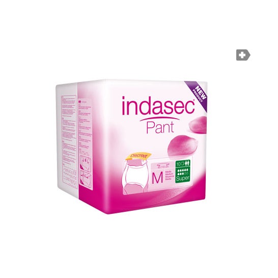 Indasec™ Pant Super tamanho médio 10uds