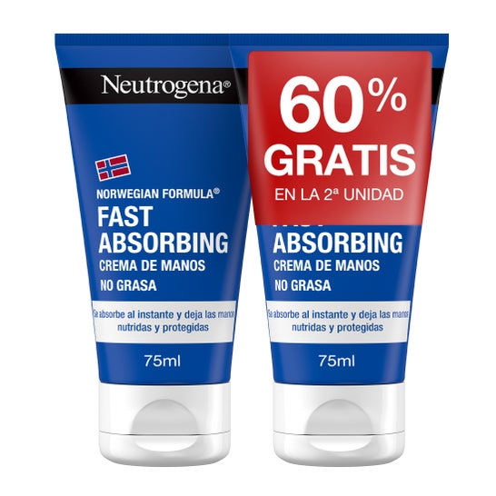 Neutrogena® Creme de Mão de Absorção Rápida 2x75ml