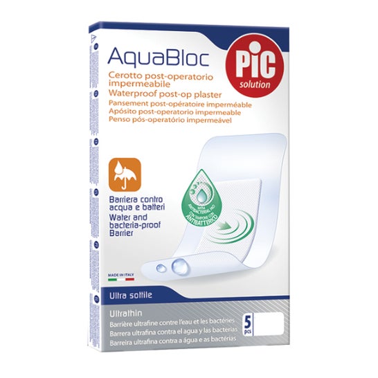 Pic Aquabloc 10X6 Estéril Anti-Bacteriano 5Pcs 26009