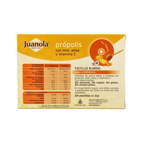 Juanola® Própolis Mel Altea e Vitamina C 24 unidades