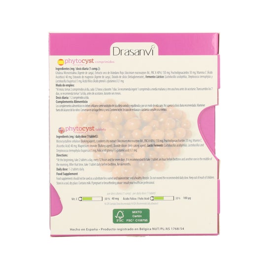 Probiotics do mirtilo de Drasanvi Phytocyst 30 Boné