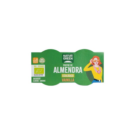 Sobremesa de Amêndoa e Baunilha Orgânica Naturgreen (2x125 G)