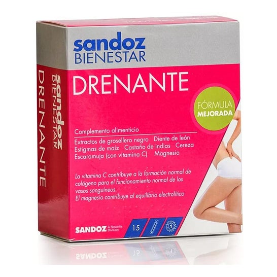Sandoz Draining Wellbeing 15 ampolas Sandoz Draining Wellbeing 15 ampolas
