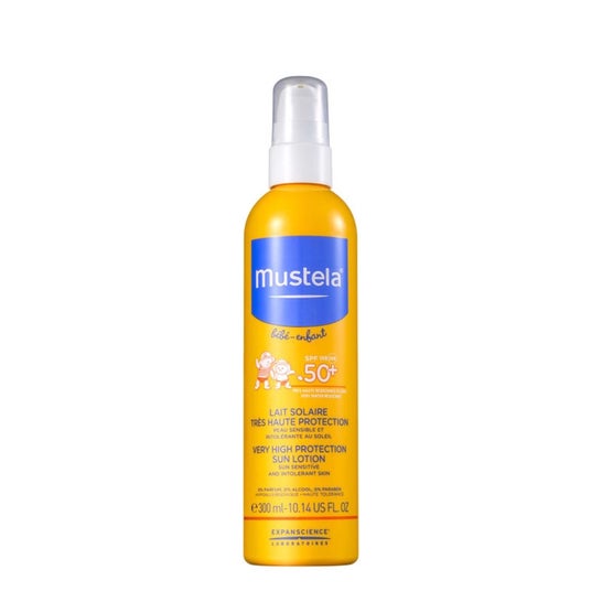 Mustela ™ fotoprotetor solar spray pele atópica SPF50 + 300ml