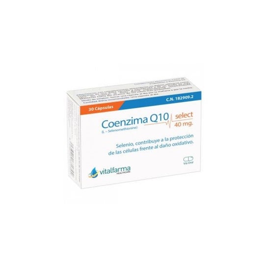 Vitalfarma Coenzima Q10 Selecione 40 Mg 30 Cápsulas