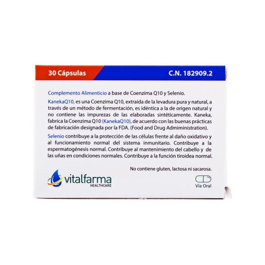 Vitalfarma Coenzima Q10 Selecione 40 Mg 30 Cápsulas