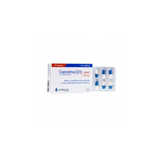 Vitalfarma Coenzima Q10 Selecione 40 Mg 30 Cápsulas