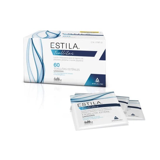 Estila limpa pálpebras esterilizadas 60 peças Estila limpa pálpebras esterilizadas 60 peças