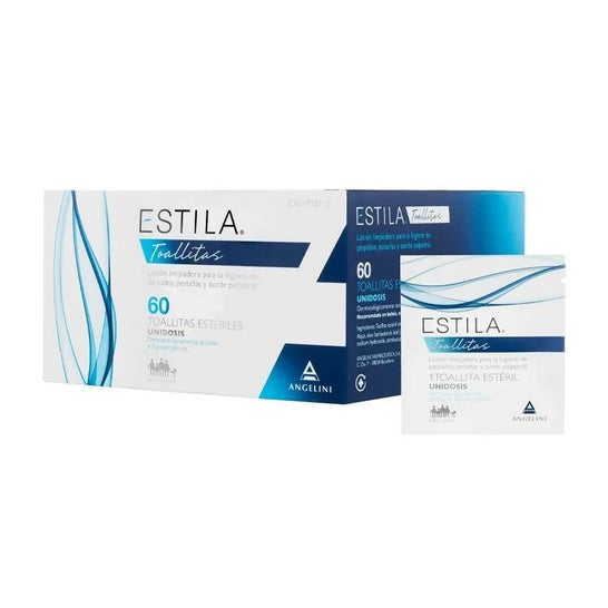 Estila limpa pálpebras esterilizadas 60 peças Estila limpa pálpebras esterilizadas 60 peças