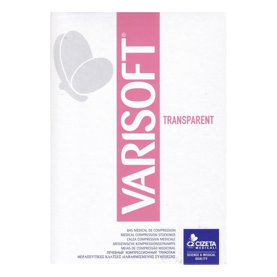 Varisan Varisoft 2 Meias Pretas Transparentes Tamanho 1 1 Par