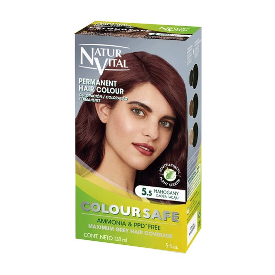 NaturVital Coloursafe Permanent Hair Color 5.5 Mahogany 150ml