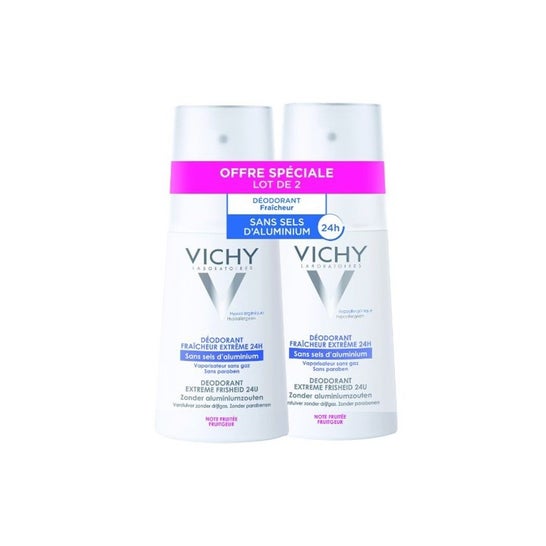 Desodorizante Vichy Spray Sem Sais de Alumínio 2 X 100Ml