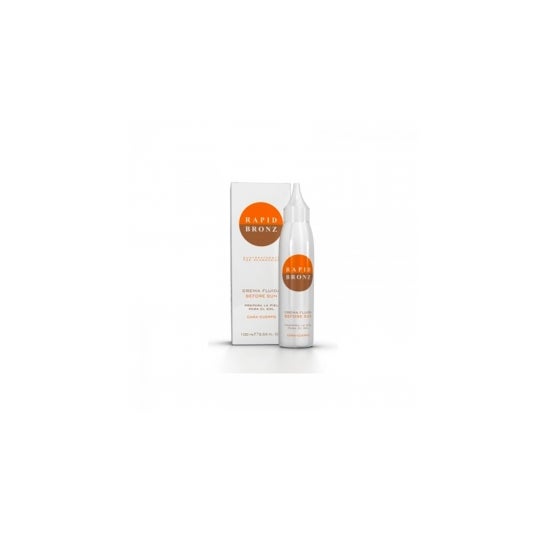 Creme fluido Rapid Bronz para preparar o corpo solar e rosto 100ml