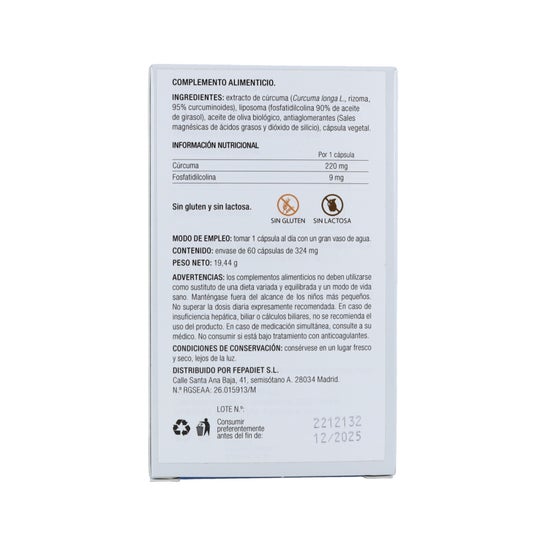 Fepadiet Fepa-Curcuma Liposomada 60caps