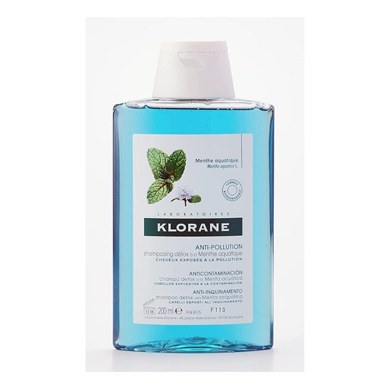 Shampoo Desintoxicante Anti-Poluição Klorane com Hortelã Aquática 200ml
