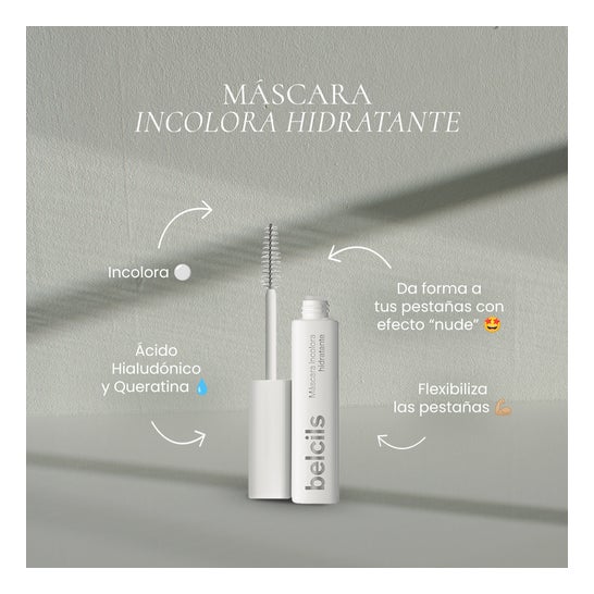 Máscara de cílios incolores Belcils 7ml