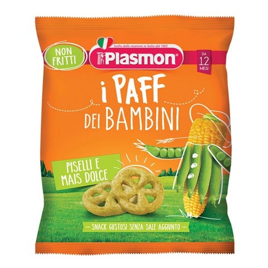 Plasmon Paff Snack Guisante Maíz Dulce 15g