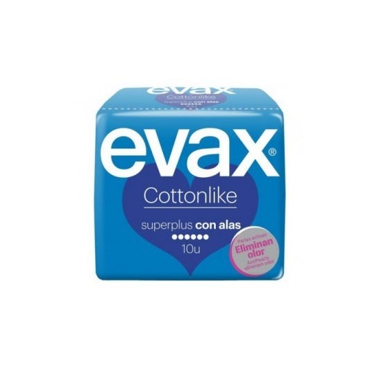 Evax Cottonlike Superplus pensos higiénicos com abas 10uds