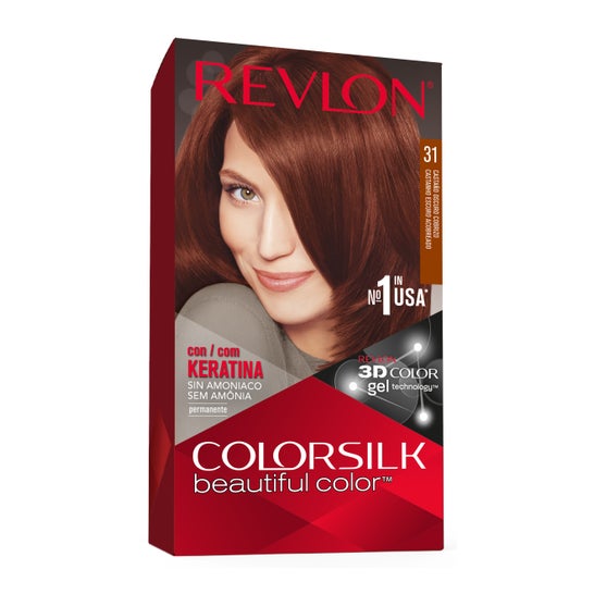 Revlon Colorsilk 31 Dark Auburn Kit Cor de Cabelo de Cobre