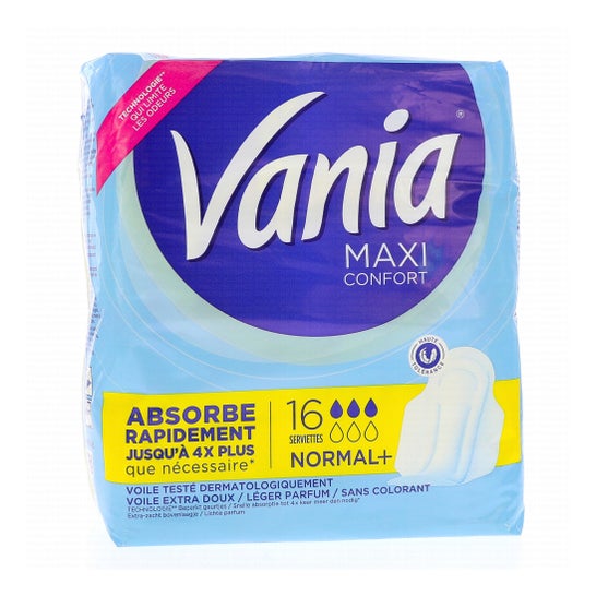 Vania Maxi Confort Normal+ 16 Unidades