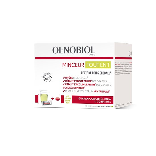 Oenobiol Minceur Todo En 1 30 Sticks + 60 Comprimidos OENOBIOL,