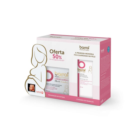 Barral Motherprotect Kit Creme + Creme Mamilos + 50% Ecografia