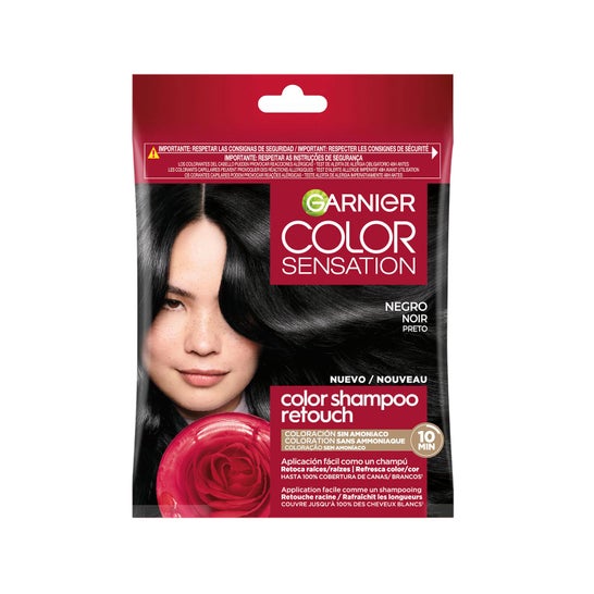 Garnier Color Sensation Color Shampoo Retouch 1.0 Black 3 Unidades