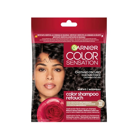 Garnier Color Sensation Color Shampoo Retouch 3.0 Dark Brown 3 Unidades
