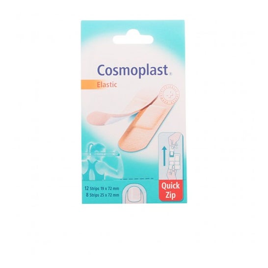Cosmoplast Fast Zip Elastic Band-Aids 20 peças