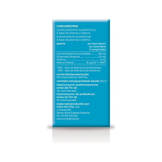 Soria Natural Vit&amp;Min 44 Curcu Dextrin Mgdose 28 Comp.