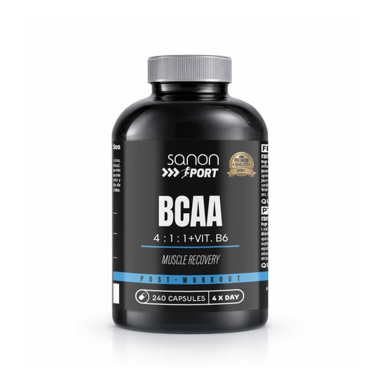 Sanon Sport BCAA 4:1:1 + Vit B6 240 cápsulas