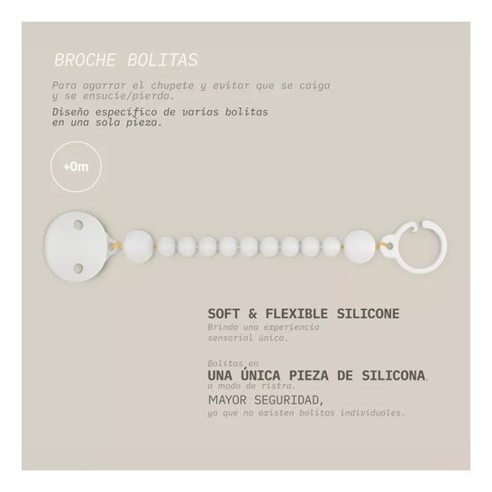 Suavinex Broche Bolitas Silicona Soft & Flexible 1ud Suavinex Broche Bolitas Silicona Soft & Flexible 1ud