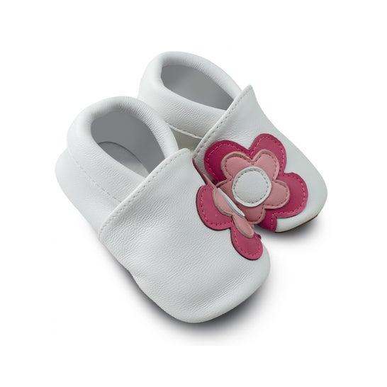 Shoop's Zapatilla Cuero Flor 6-12M 1 Par