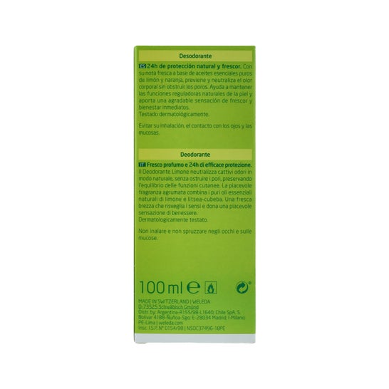 Weleda desodorizante de citrinos spray 100ml