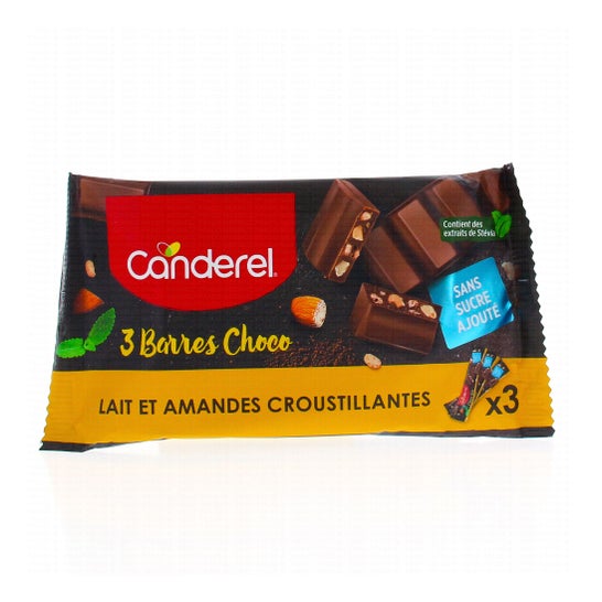 Canderel Barras Chocolate 3x27g