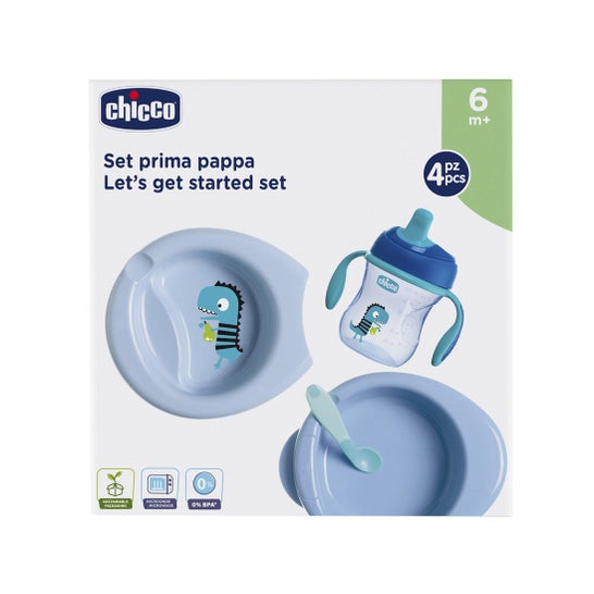 Chicco Set Completo Comida Azul 6m+