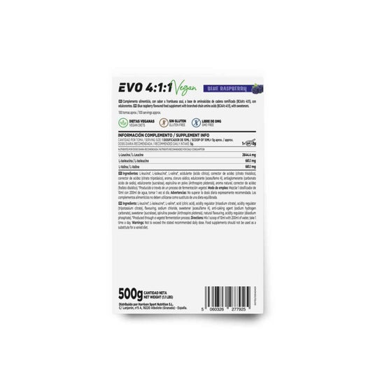 HSN Evo 4:1:1 BCAA's instantâneo fr_FRamboesa Azul 500g