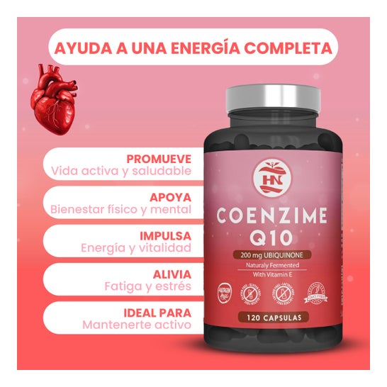 HN Coenzima Q10 200mg Ubiquinona 120 caps