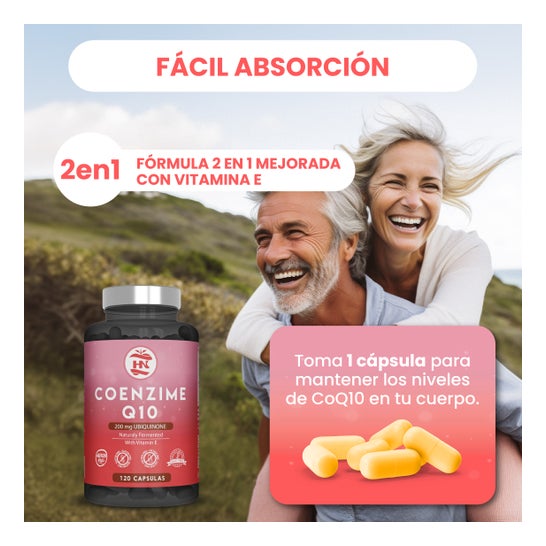 HN Coenzima Q10 200mg Ubiquinona 120 caps