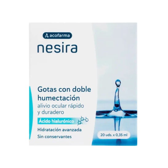 Acofarma Nesira Ácido Hialurónico Gotas Hidratantes 20 unidades Acofarma Nesira Ácido Hialurónico Gotas Hidratantes 20 unidades