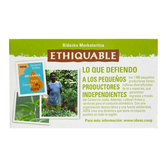 Chá Verde Eqüitativo Gengibre e Lima Eco 20 Sachês
