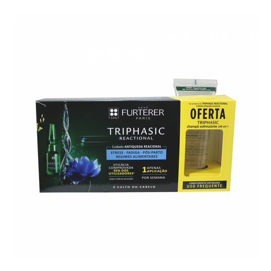 René Furterer Trifásico Reactivo 8 Viales 5ml + champú RENE FURTERER ,