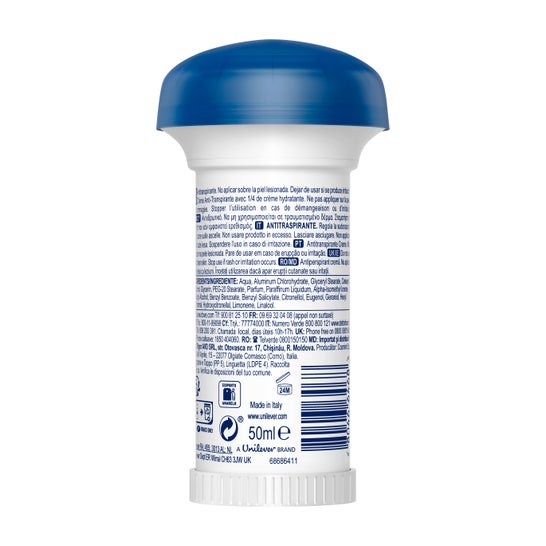 Dove Desodorizante Creme 50 ml. Cogumelo.