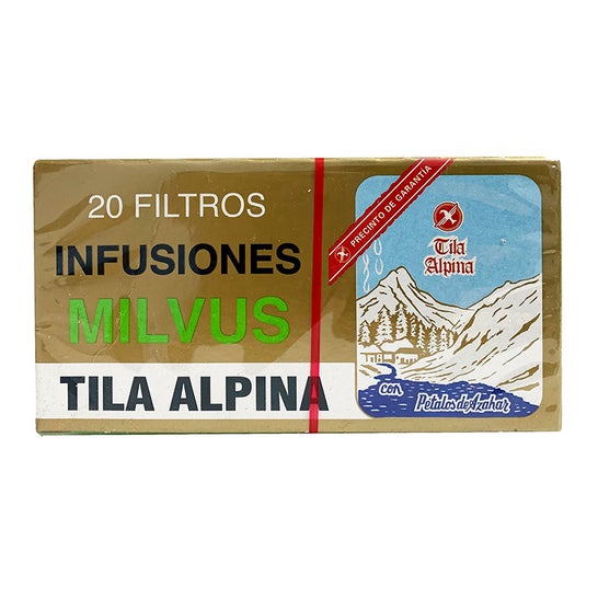 Milvus Tila Alpina Infusões 20 saquetas