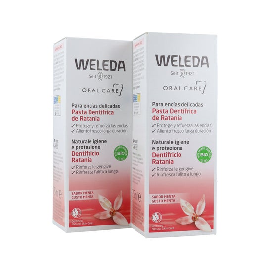 Creme Dental Weleda Ratanhia 2 X 75 Ml
