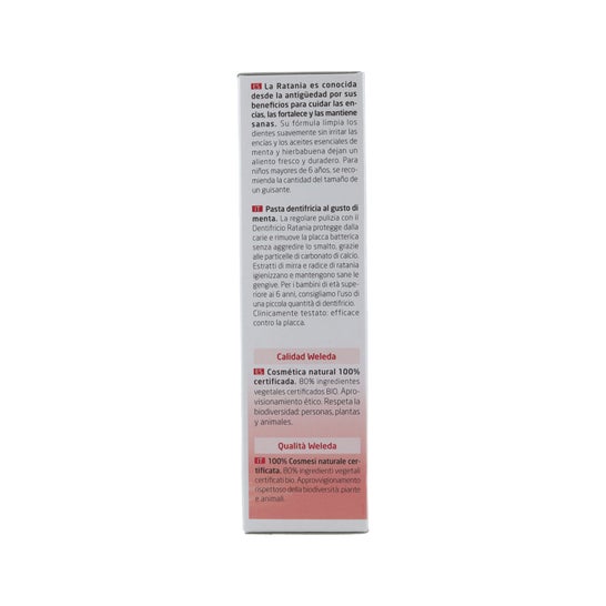 Creme Dental Weleda Ratanhia 2 X 75 Ml