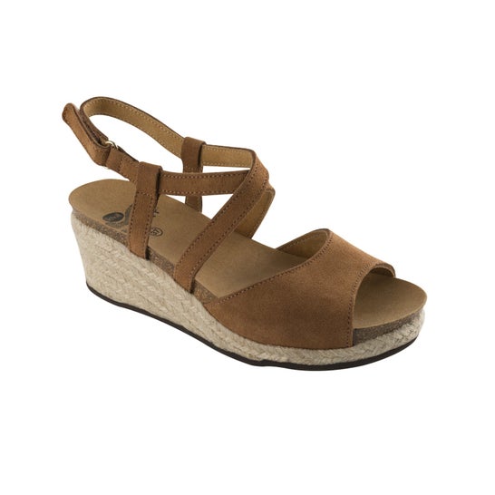 Scholl Espadrille Calcanhar Pauline Tan tamanho 37 1ut