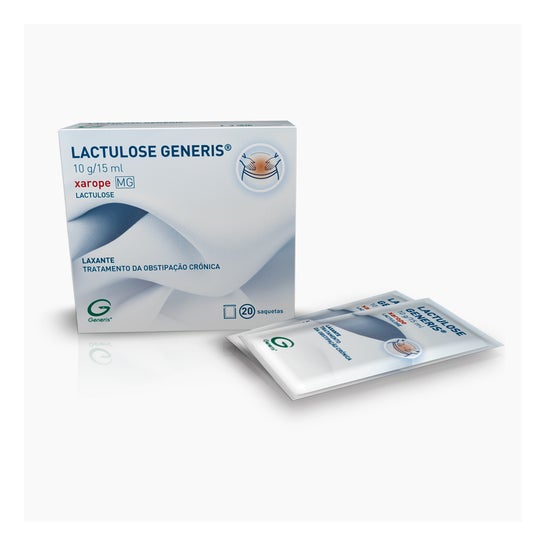 Generis Lactulose 10g/15ml Xarope Saquetas 20x15ml